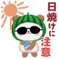 Water melon panda sticker #11592722