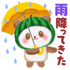Water melon panda sticker #11592729