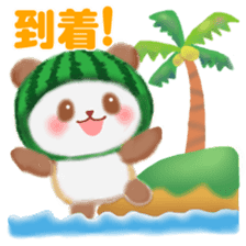 Water melon panda sticker #11592734