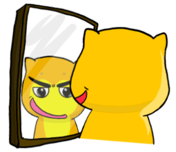 Shiba Inu bear - Straight straight talk sticker #11593156