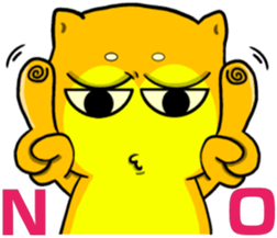 Shiba Inu bear - Straight straight talk sticker #11593164