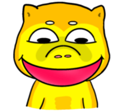 Shiba Inu bear - Straight straight talk sticker #11593190