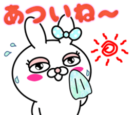 Blusher rabbit.Summer color sticker #11593232
