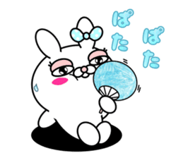 Blusher rabbit.Summer color sticker #11593233