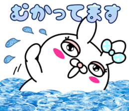 Blusher rabbit.Summer color sticker #11593239