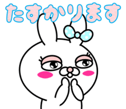 Blusher rabbit.Summer color sticker #11593246