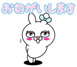 Blusher rabbit.Summer color sticker #11593247