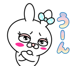 Blusher rabbit.Summer color sticker #11593249