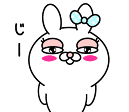 Blusher rabbit.Summer color sticker #11593252
