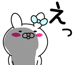 Blusher rabbit.Summer color sticker #11593255