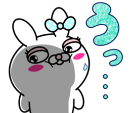 Blusher rabbit.Summer color sticker #11593261