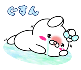 Blusher rabbit.Summer color sticker #11593263