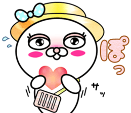 Blusher rabbit.Summer color sticker #11593265