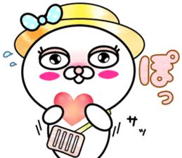 Blusher rabbit.Summer color sticker #11593265