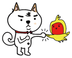 Shiba pi pi with chu chu part2 sticker #11593624