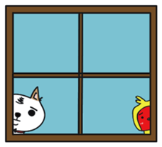 Shiba pi pi with chu chu part2 sticker #11593626