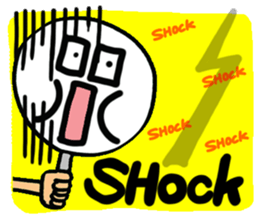 Reaction of a plate. sticker #11593849