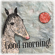 Daily life conversation Colorful Horse sticker #11594392