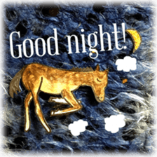 Daily life conversation Colorful Horse sticker #11594396