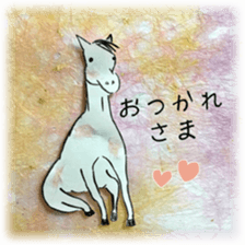 Daily life conversation Colorful Horse sticker #11594401