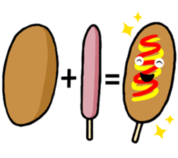 I am Corn dog sticker #11595273