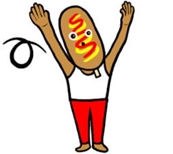 I am Corn dog sticker #11595284