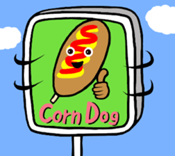 I am Corn dog sticker #11595301