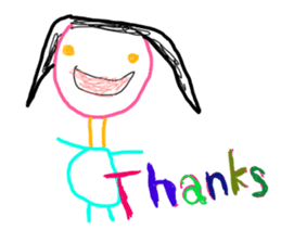 Drawing looks like drawn by a child 3 sticker #11595352