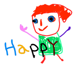 Drawing looks like drawn by a child 3 sticker #11595355