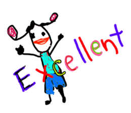 Drawing looks like drawn by a child 3 sticker #11595356