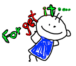 Drawing looks like drawn by a child 3 sticker #11595359