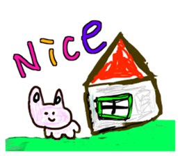 Drawing looks like drawn by a child 3 sticker #11595361