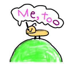 Drawing looks like drawn by a child 3 sticker #11595366