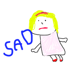 Drawing looks like drawn by a child 3 sticker #11595369