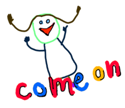 Drawing looks like drawn by a child 3 sticker #11595373