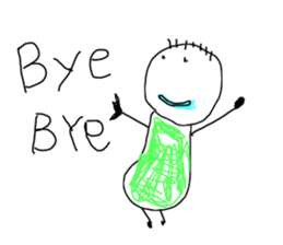 Drawing looks like drawn by a child 3 sticker #11595389