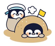 Relaxed penguin ( summer ver.) sticker #11595522