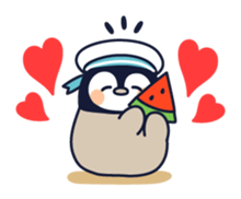 Relaxed penguin ( summer ver.) sticker #11595539