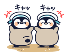 Relaxed penguin ( summer ver.) sticker #11595544