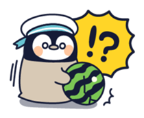 Relaxed penguin ( summer ver.) sticker #11595548