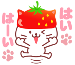 Cat of Strawberry. sticker #11595793