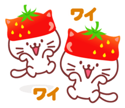 Cat of Strawberry. sticker #11595798