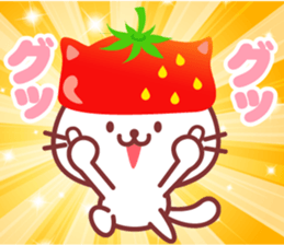 Cat of Strawberry. sticker #11595806