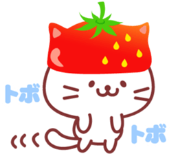 Cat of Strawberry. sticker #11595816