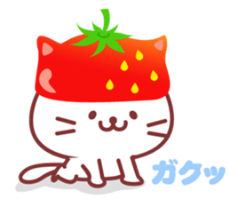 Cat of Strawberry. sticker #11595817