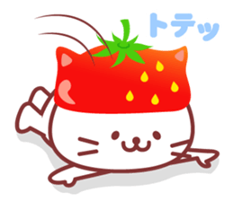 Cat of Strawberry. sticker #11595818