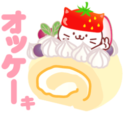 Cat of Strawberry. sticker #11595820