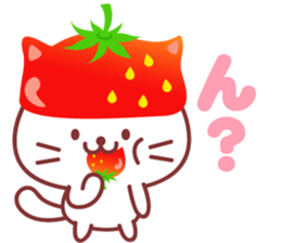 Cat of Strawberry. sticker #11595829