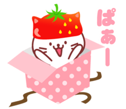 Cat of Strawberry. sticker #11595831