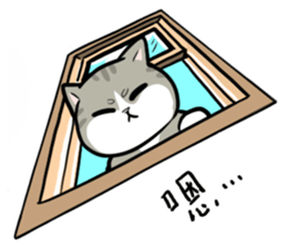 Annoying Staring Cat sticker #11595997